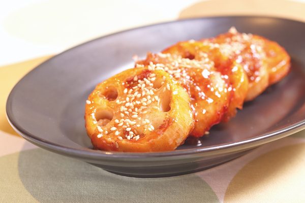 揚げれんこんのヤンニョム風